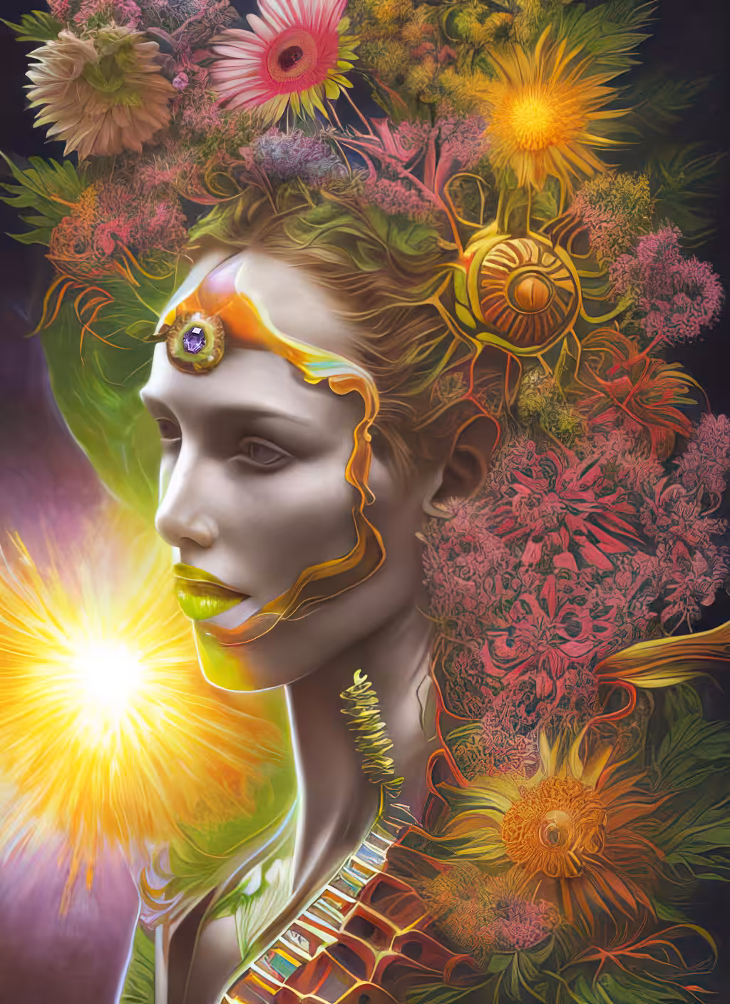 Atomic Flowers: The crystal radiance of a burgeoning mind