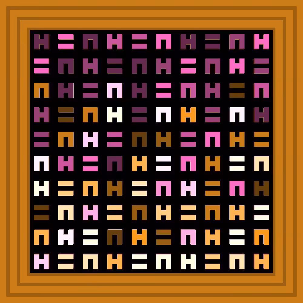 I 💚the chron :: Procedural Symbols (H=N) #538/1000