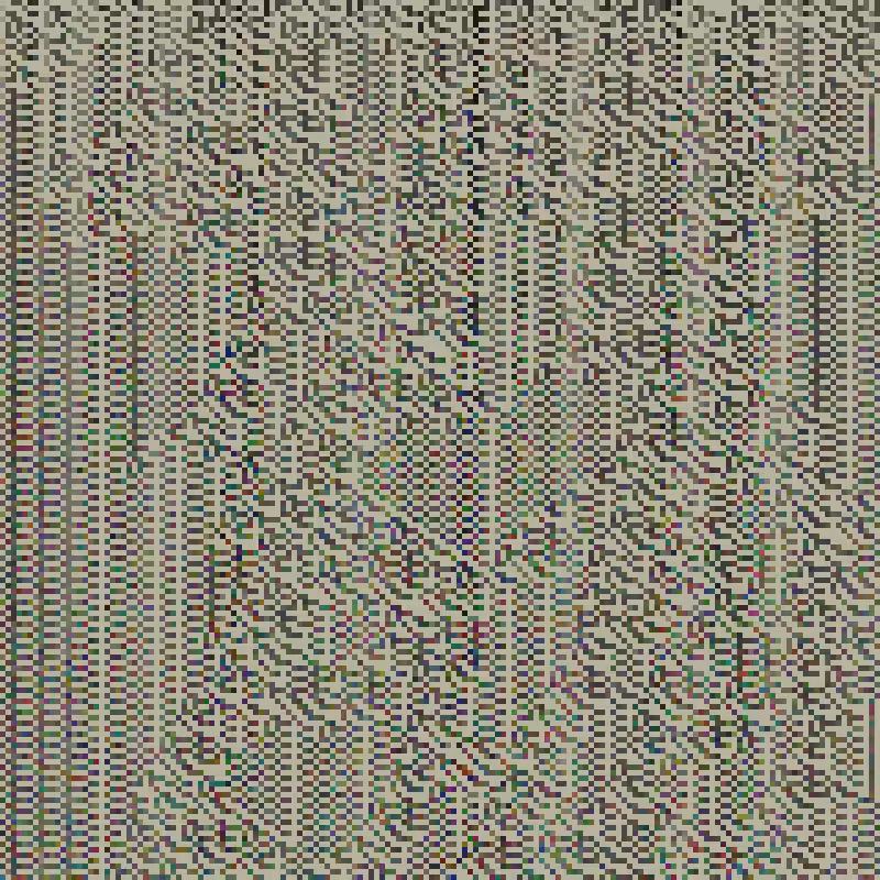 Colored Elementary Cellular Automaton #81