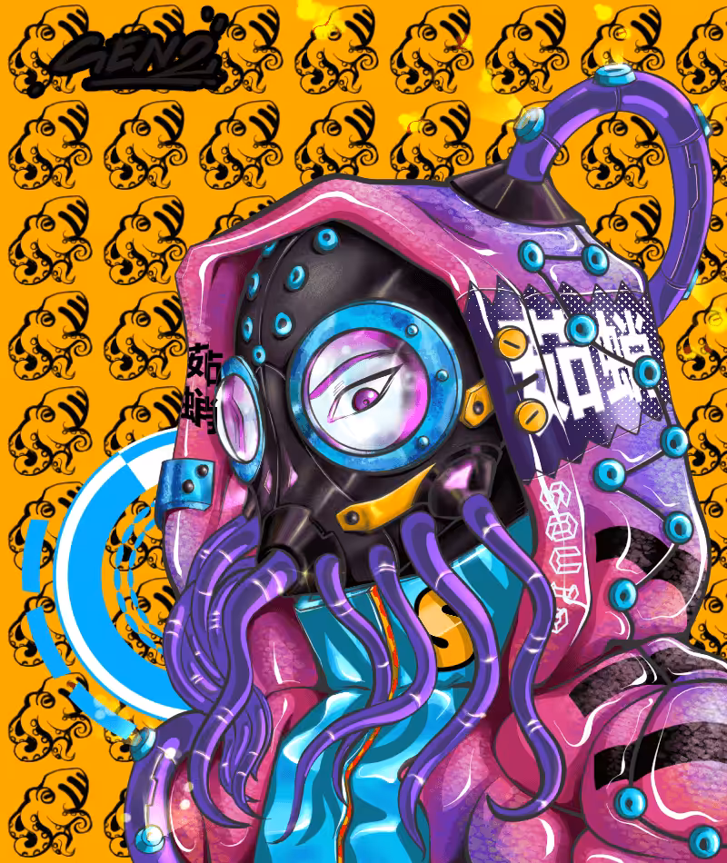 Gen2: # 013 Squid Gal Punk