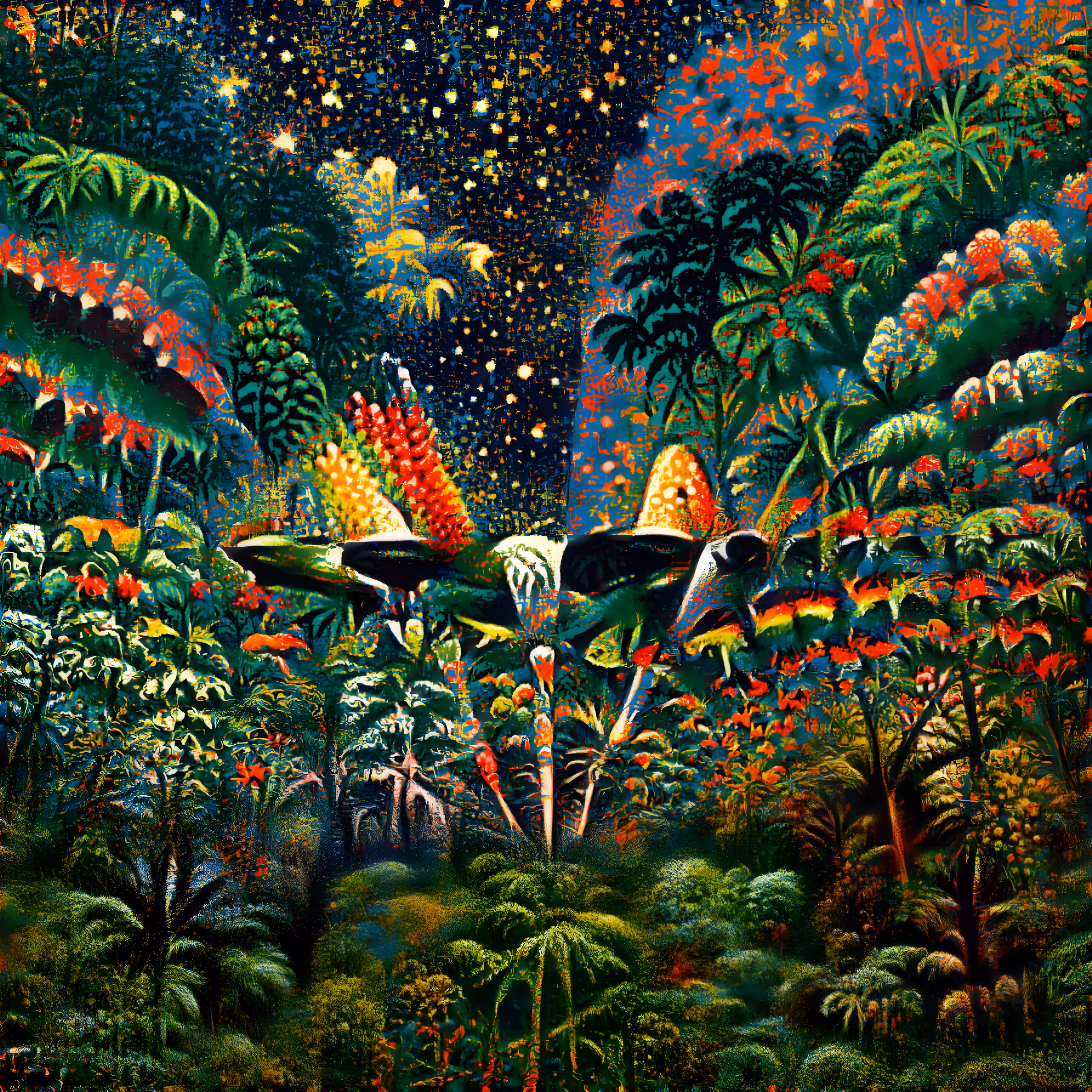 rainbow spaceship voyage #1