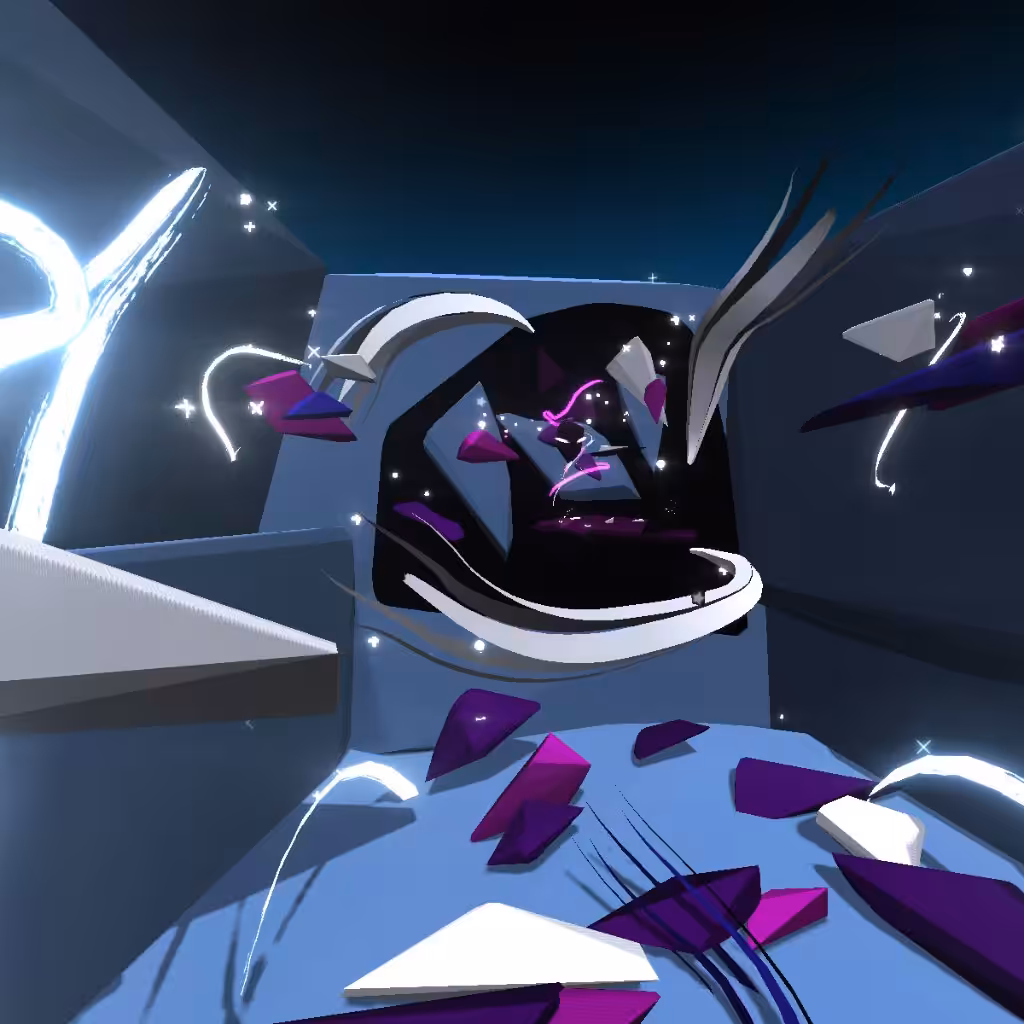 Meta-VR #002 - Dark Face Hallway