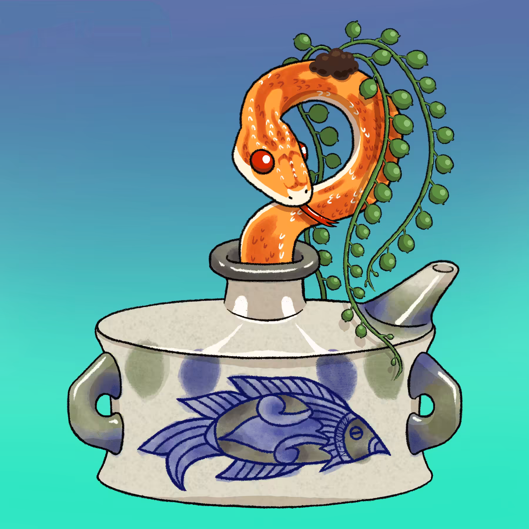 Akamatā in Pot