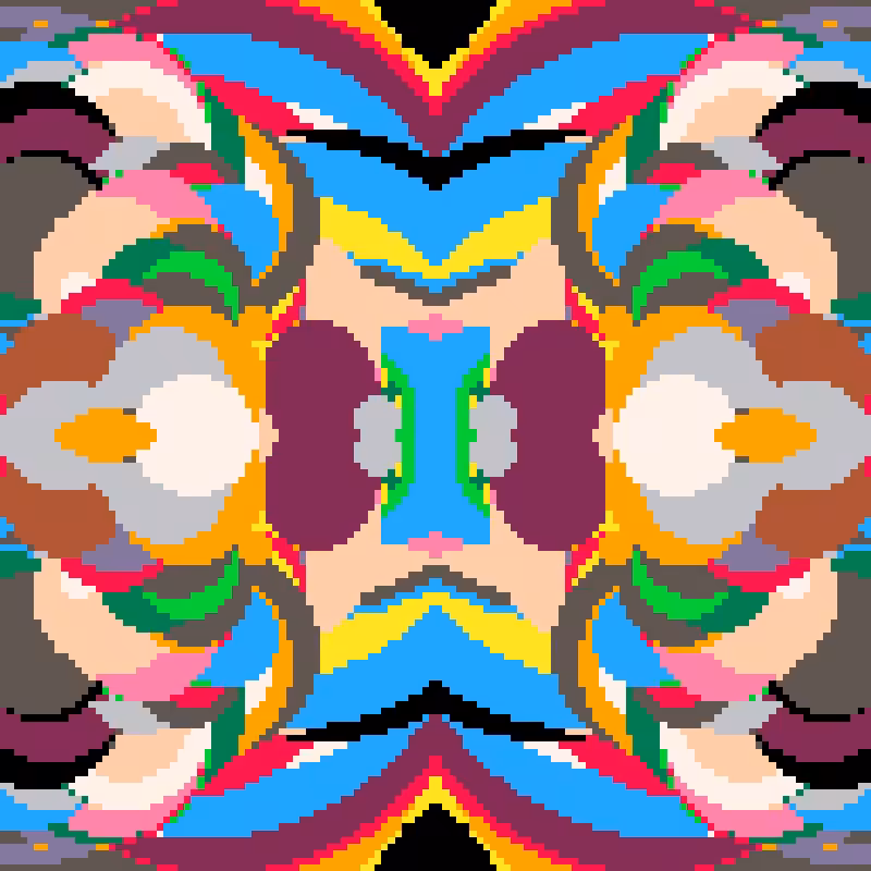 Rapid Psychedelic Inkblot Test Generator #19