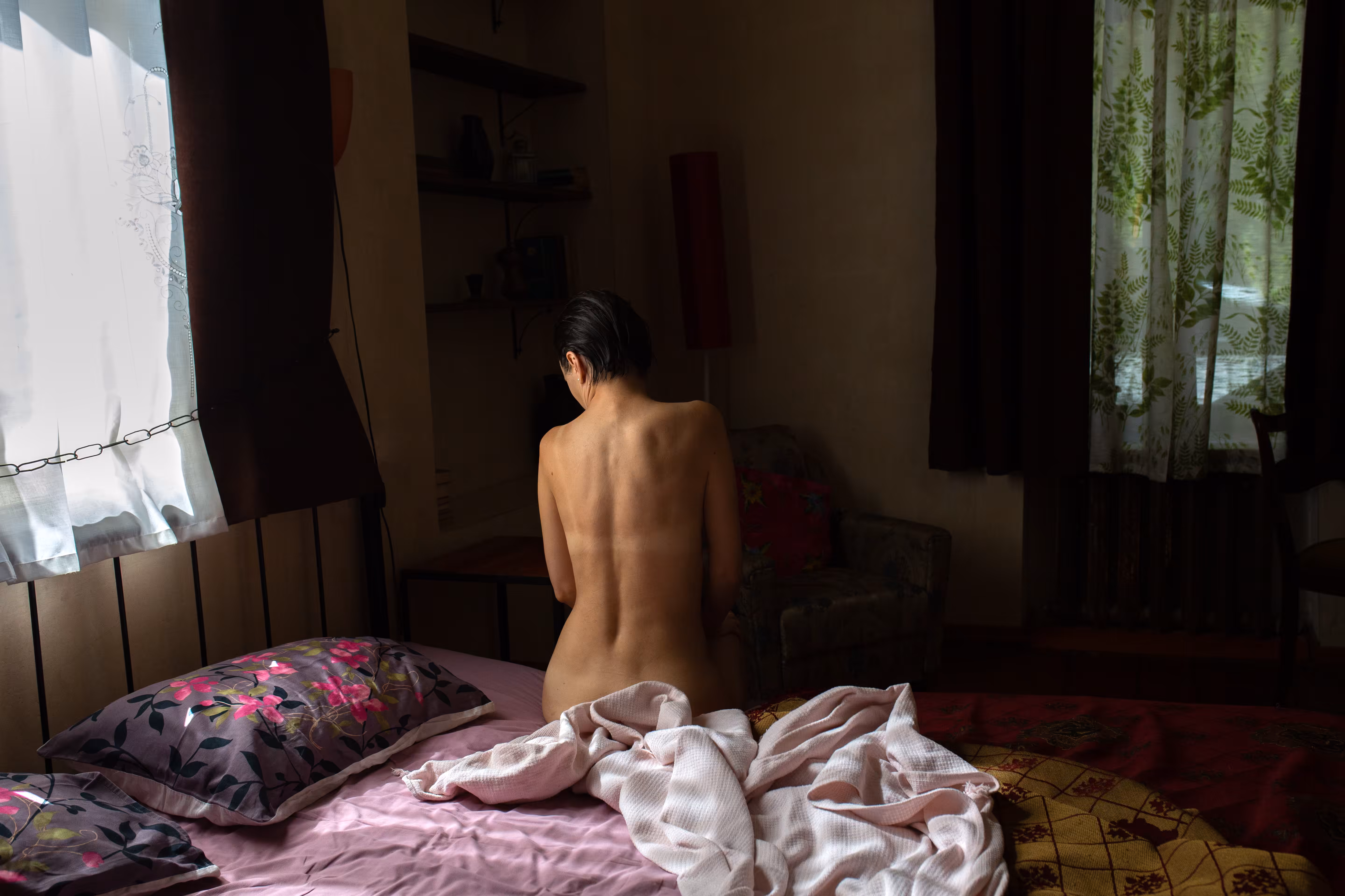 In the bed