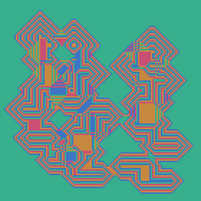 Superimposed Octagonal Pyramids #58