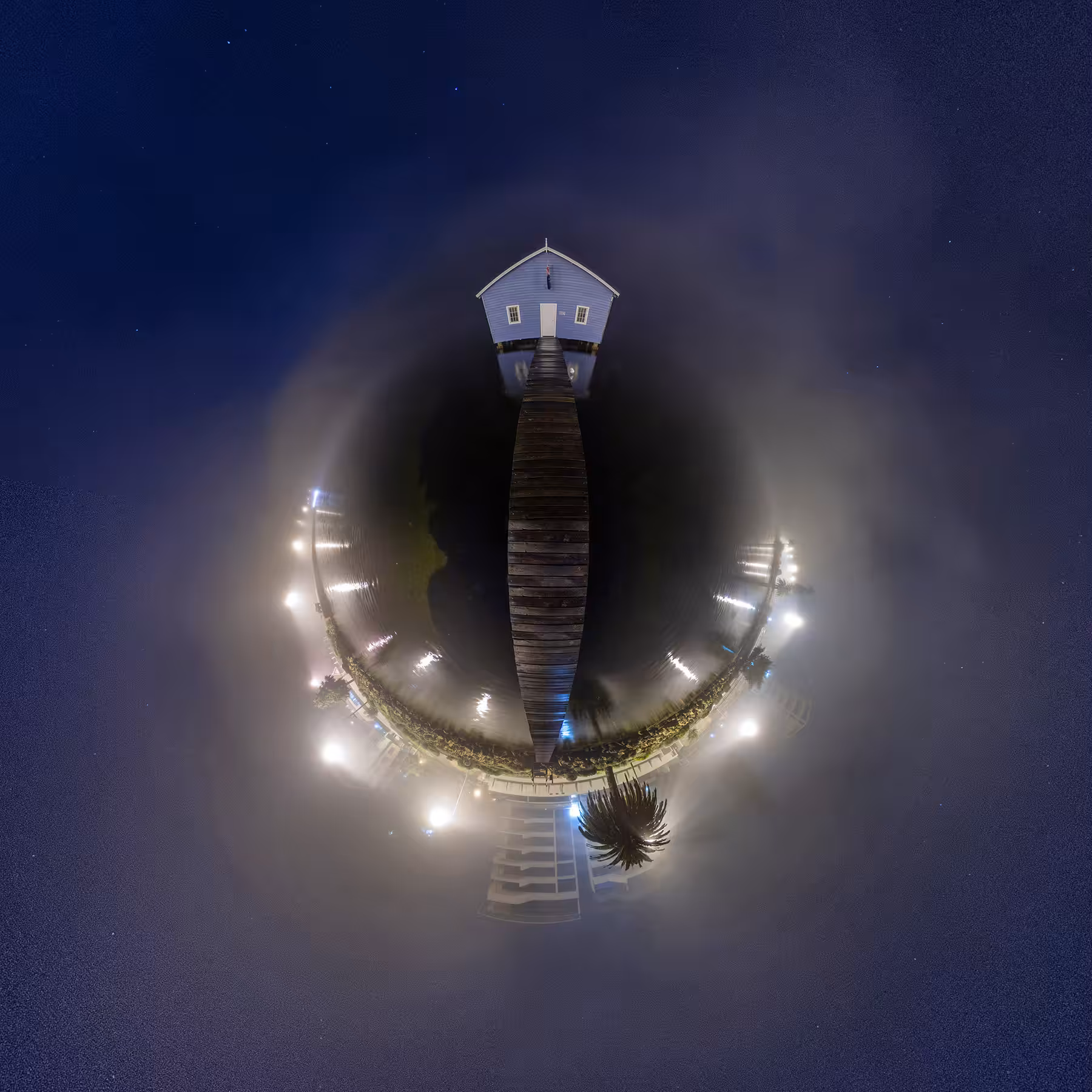 Blue Boathouse Little Planet