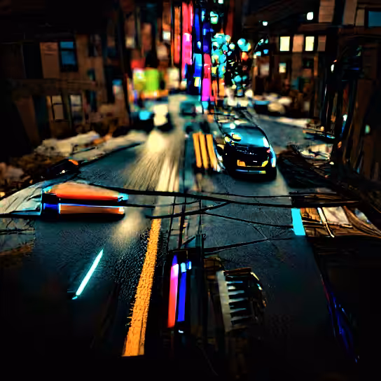 MDR:  Downtown by night - MDR 95/100