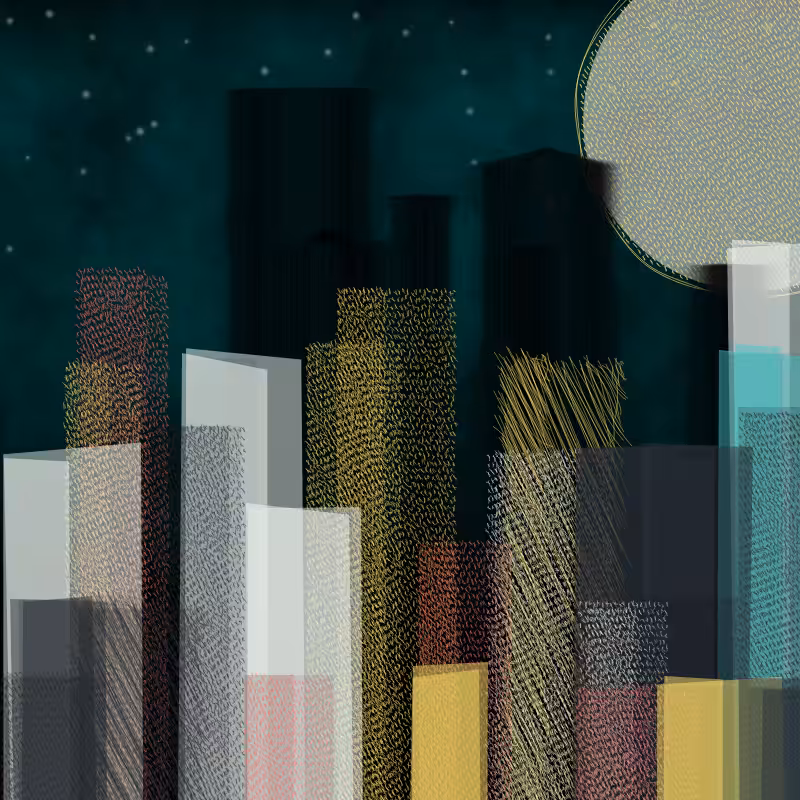 hastily-drawn cityscape sketch #87