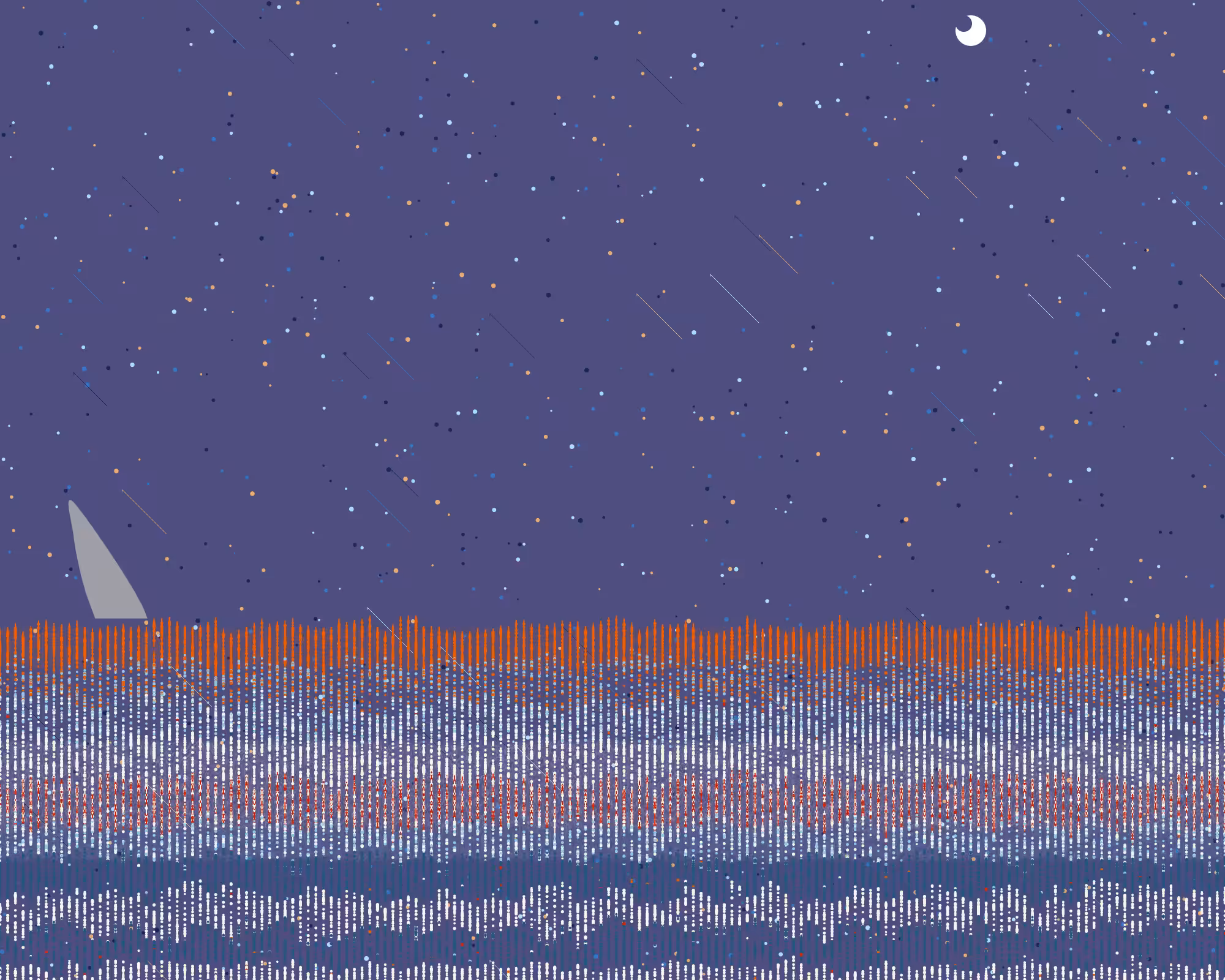 dangerous,ocean,shooting star and night #9