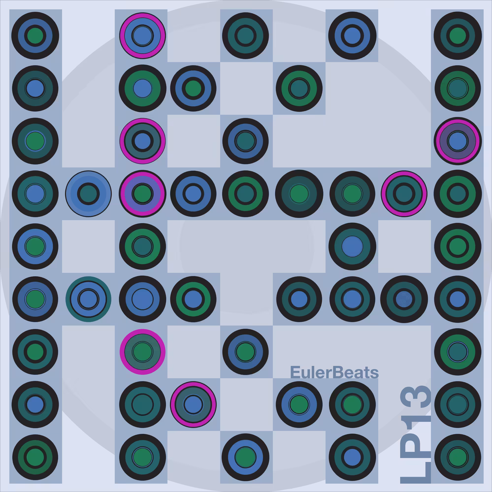 Eulerbeats LP13 Generative Cover Art: #3