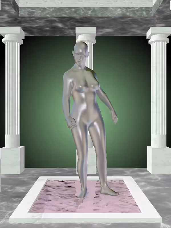 HeavenComputer: The Drunk Opalescent Onyx Woman #6790