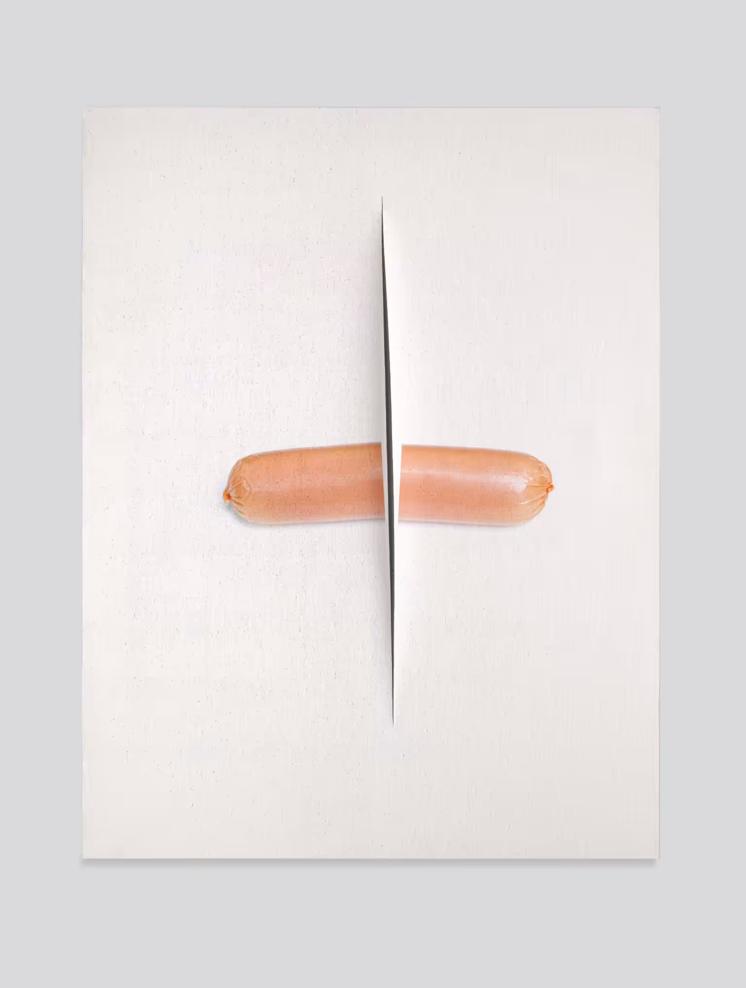 sausage Lucio Fontana