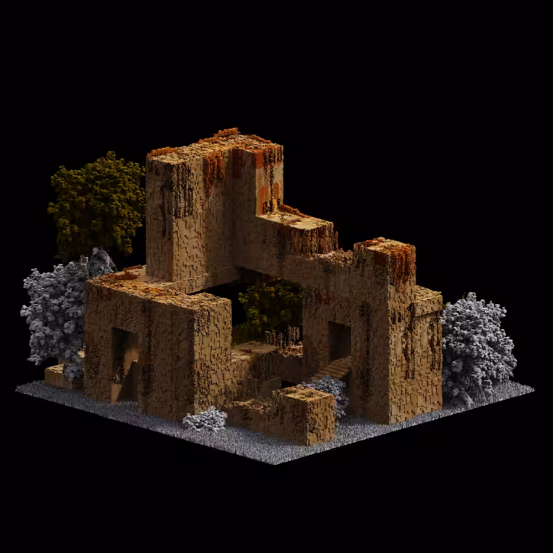 The voxel house #N1 #9