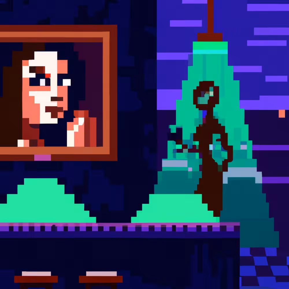 Mona Lisa Meets an Alien in a Bar #12