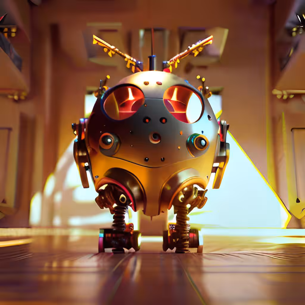 Golden Robotic Apples #38