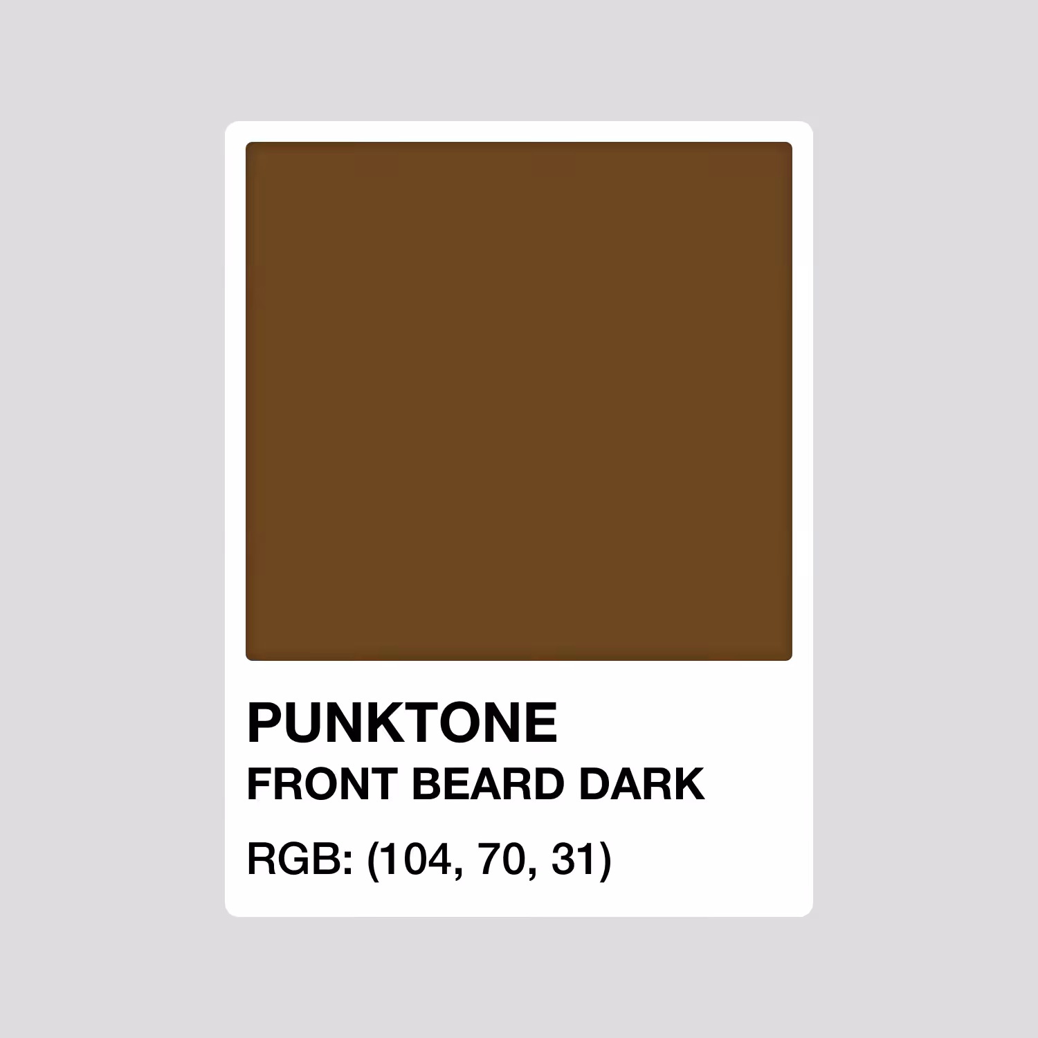 PUNKTONE FRONT BEARD DARK