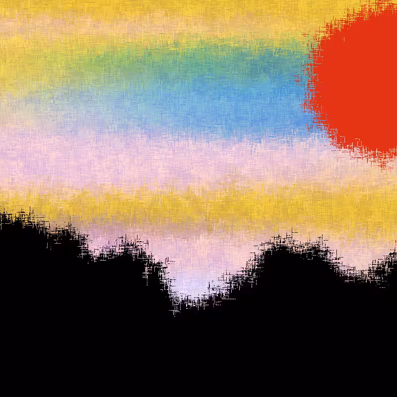 Sunset in memory #22