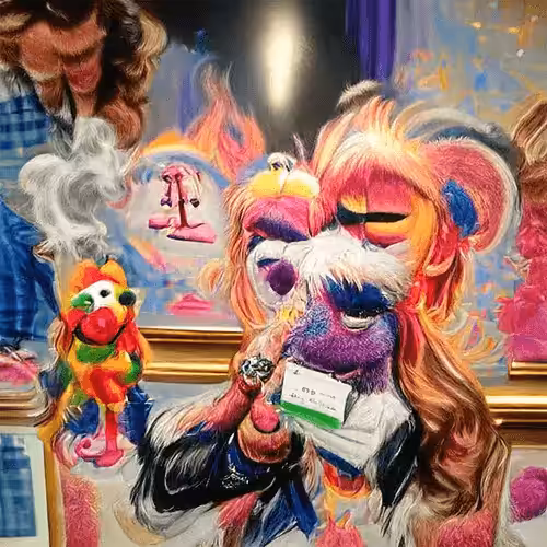 smoking meth with Lisa Frank at Christie's Auction House