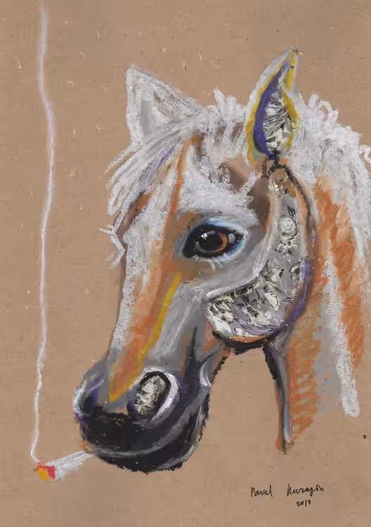Smoking horse  #1