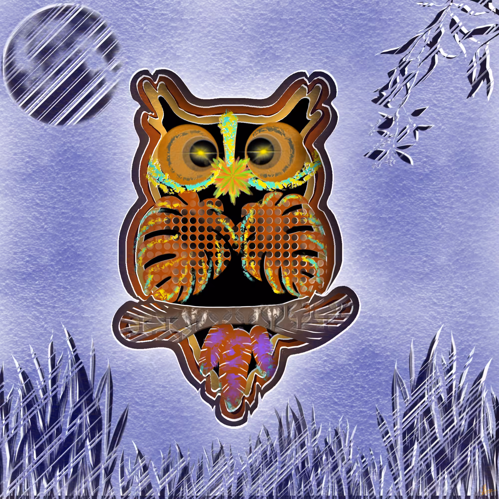 Halloween Scary Owl