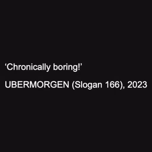 ‘Chronically boring!...