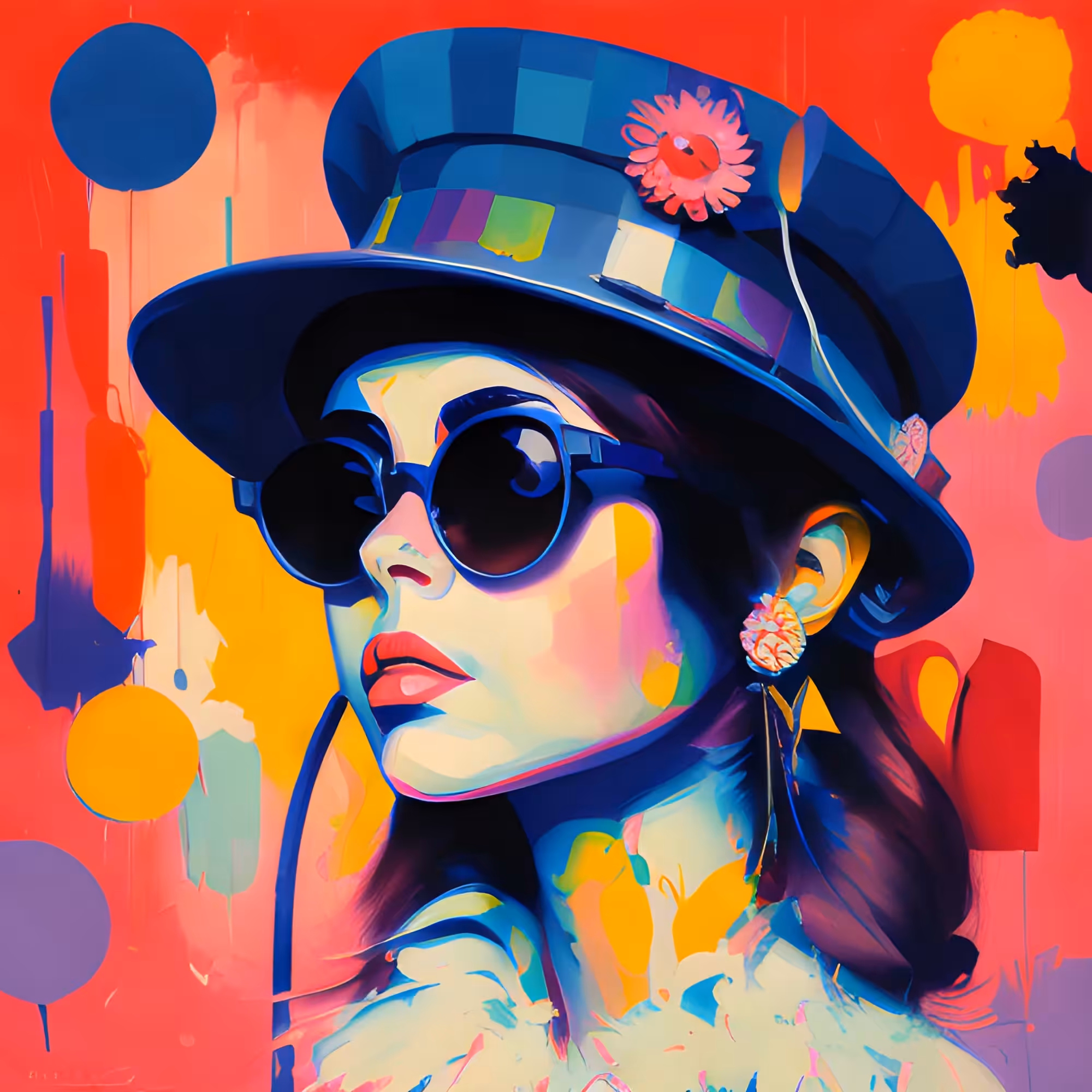 Lady in Hat 2