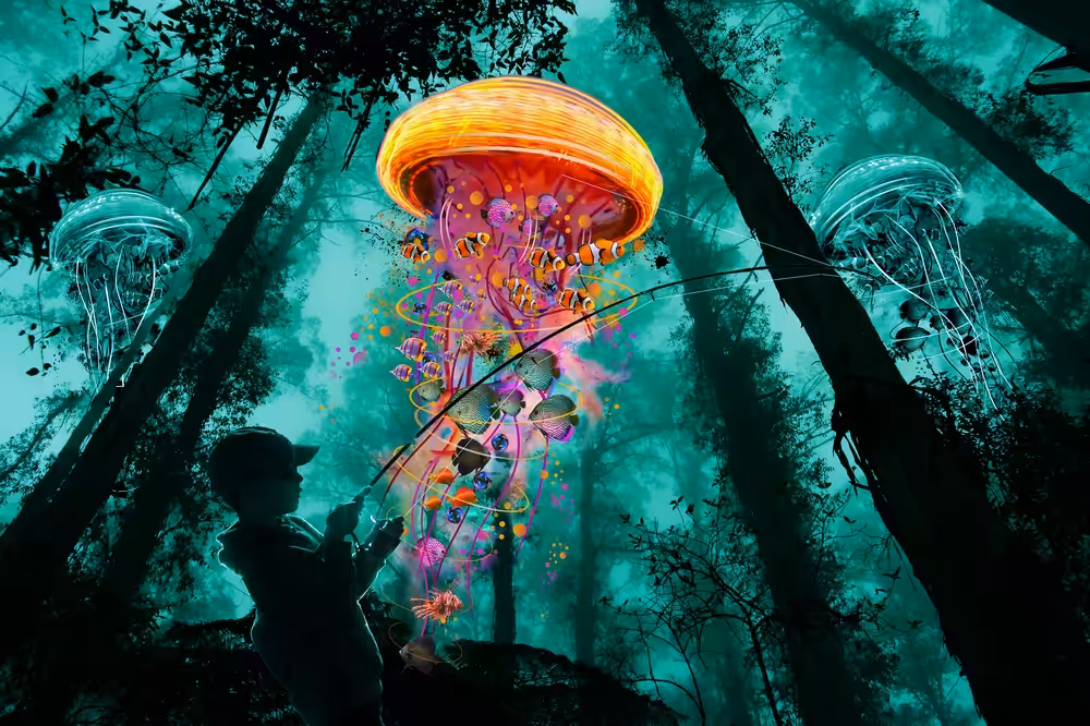 Jellyfishing in Color
