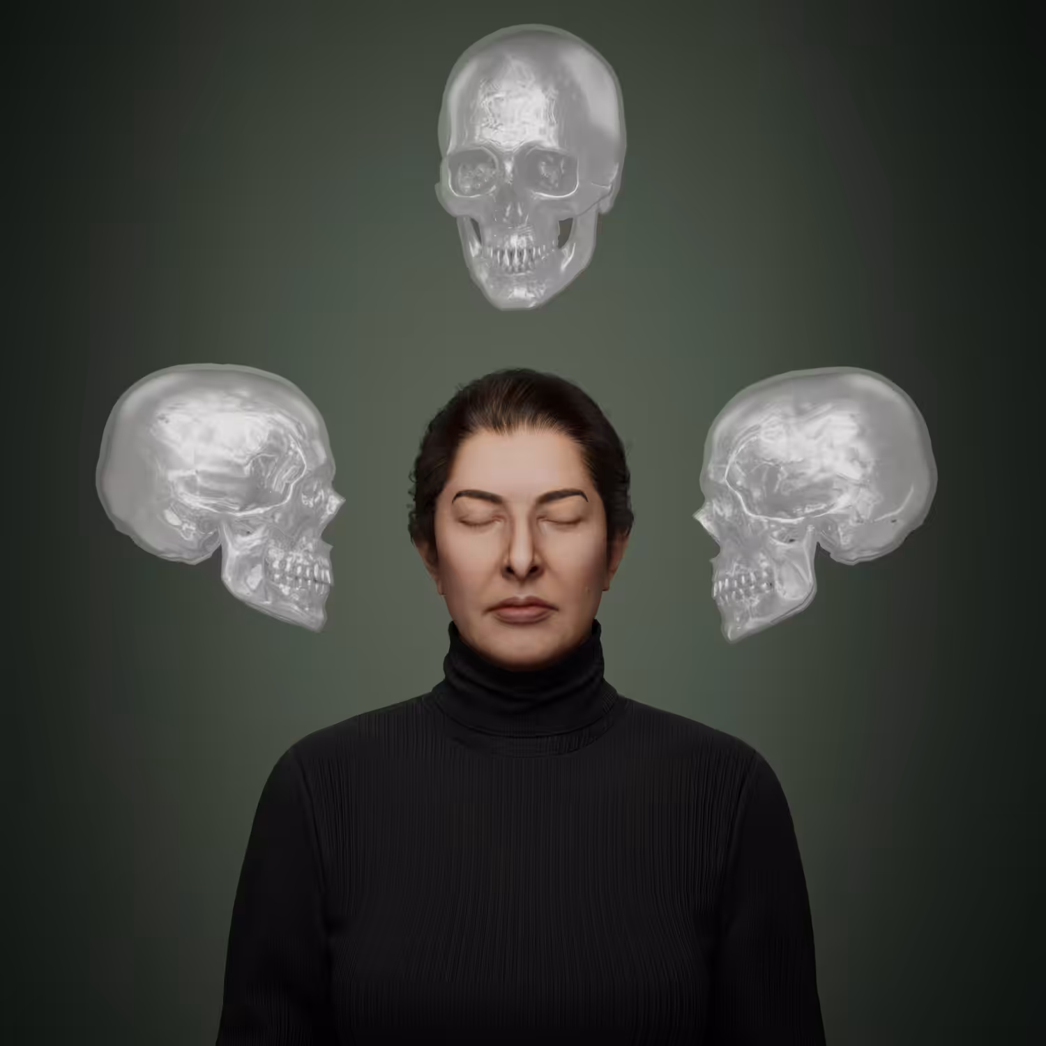 Portrait with Skulls #605