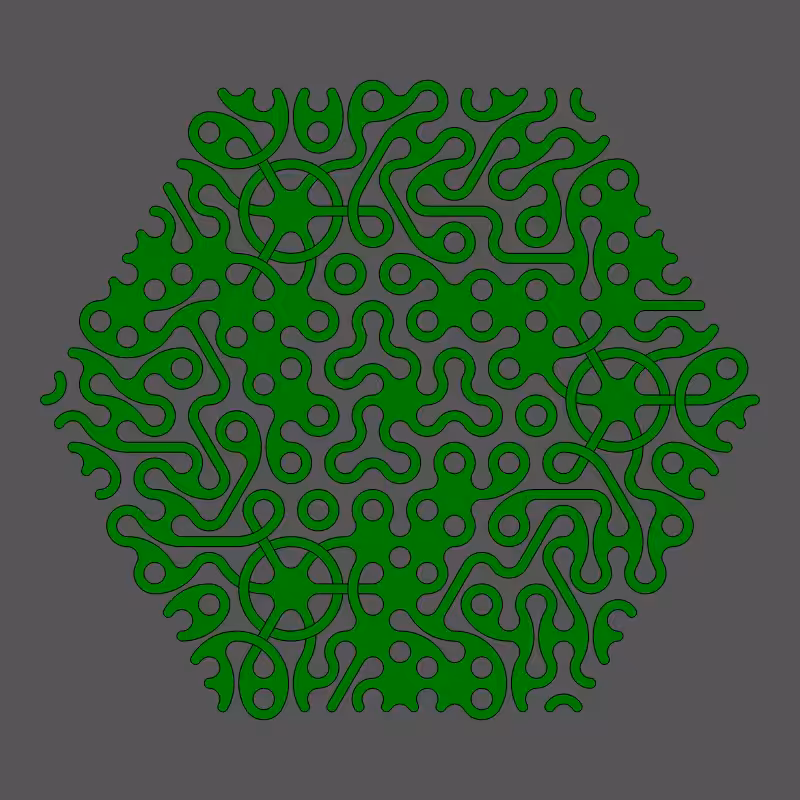 Threefold Symmetry - Dark Variations #170