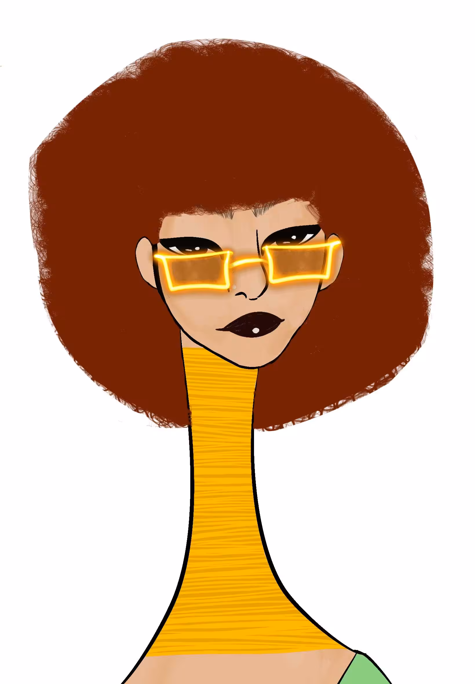 Long Neckie Lady #1679