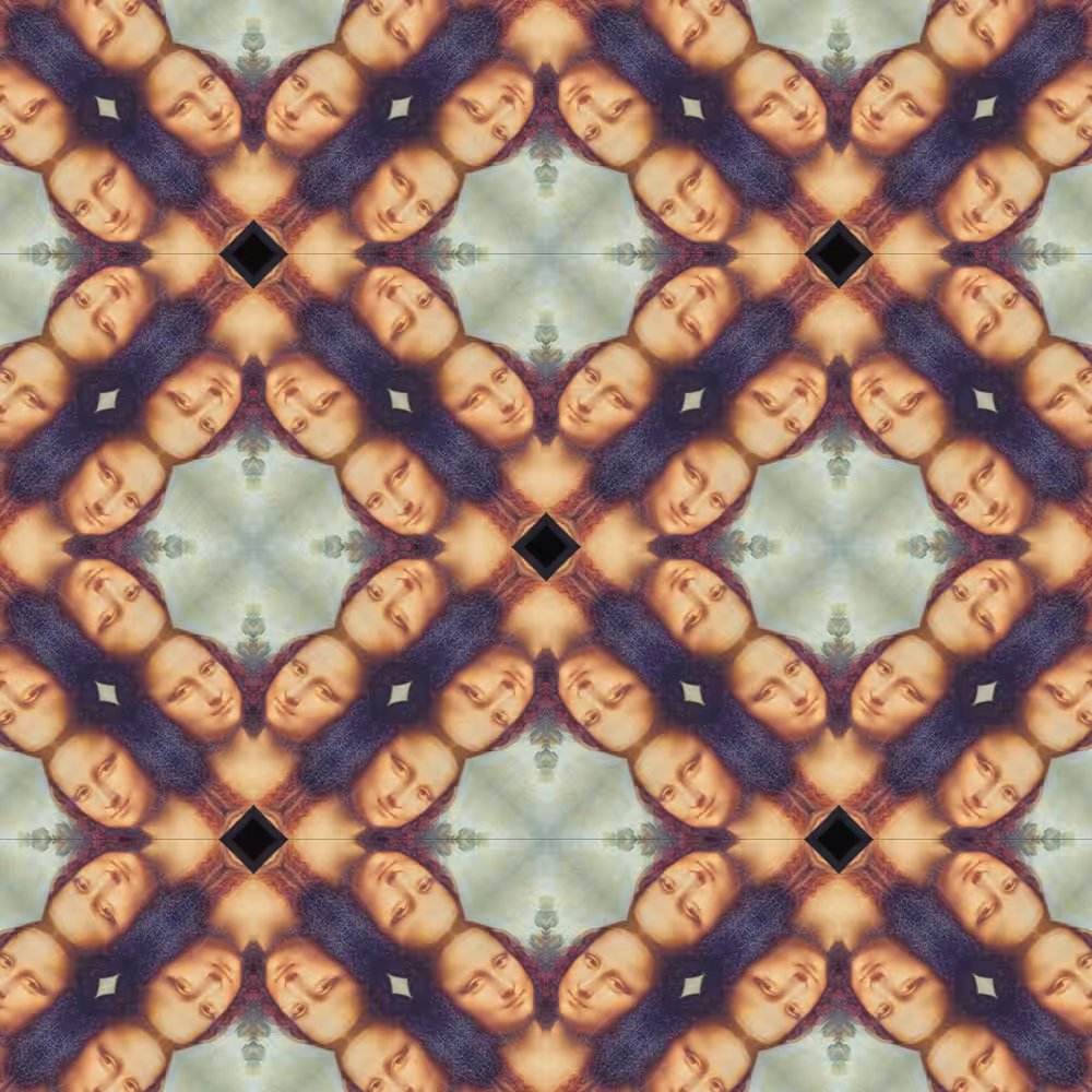 Pattern perfect #0001 Mona Lisa