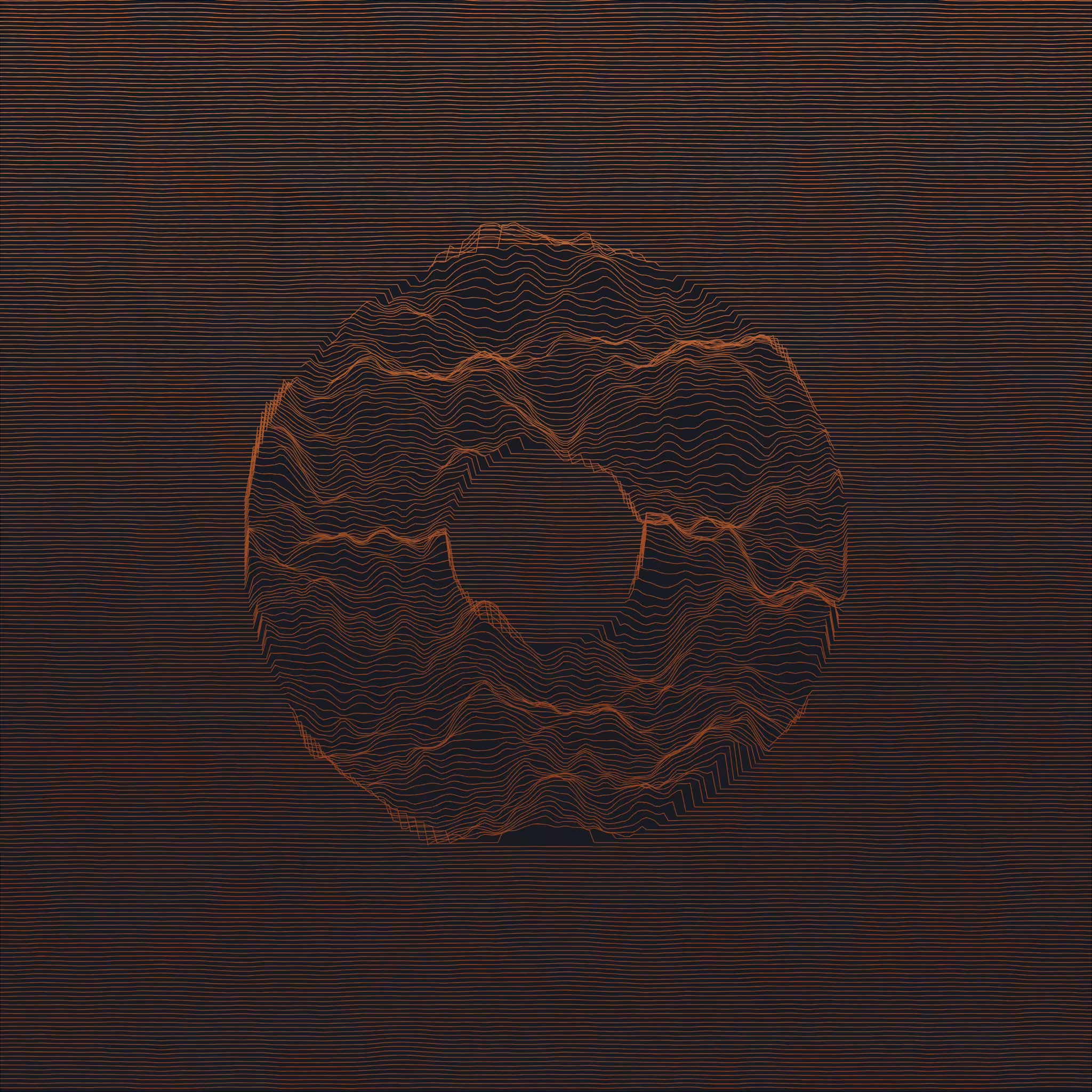 Waves Circle (For Plotter) #42