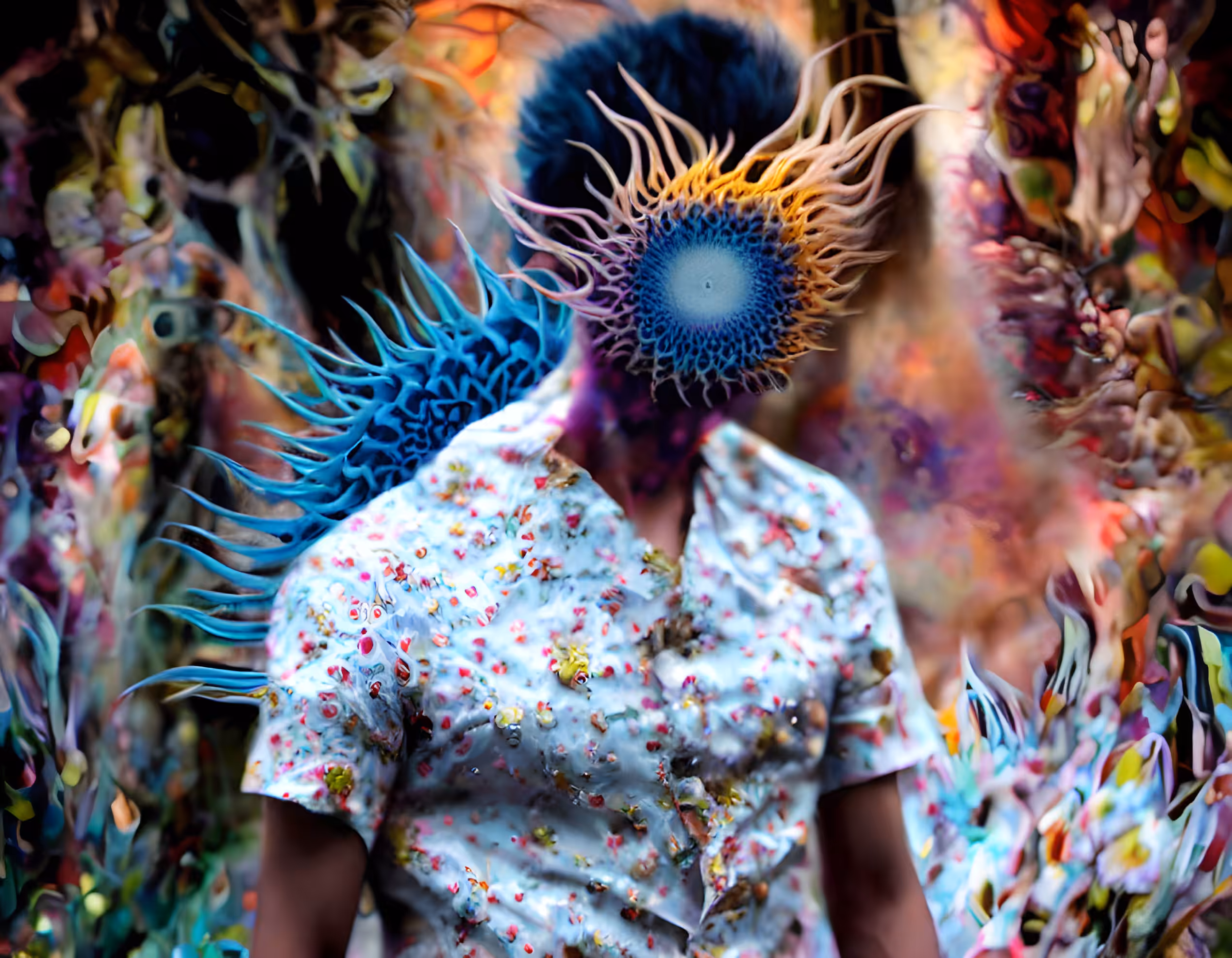 The man with paint head *14