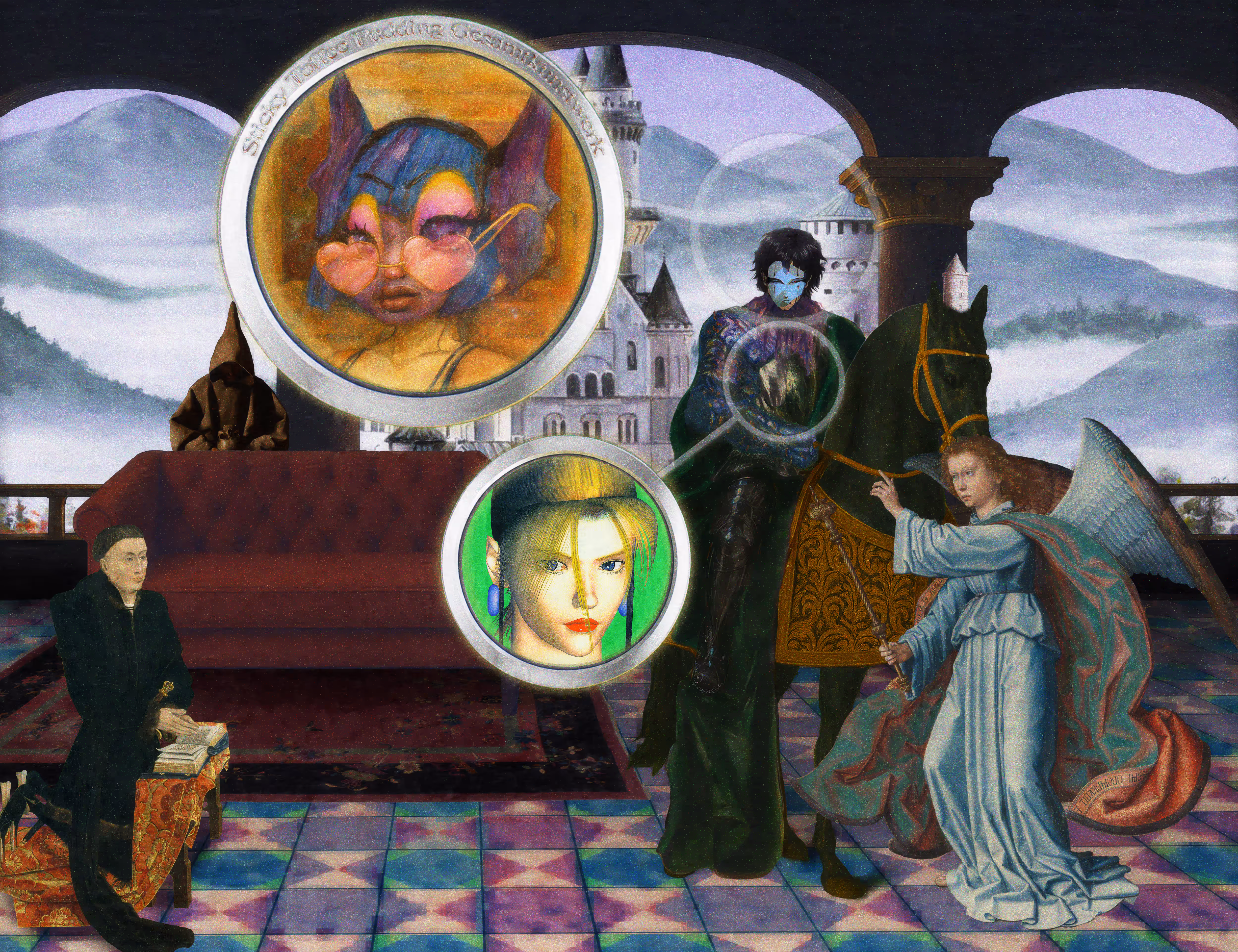The Pilgrim’s Living Room Crucifixion; Mona Lisa Hyper-Gamble #102