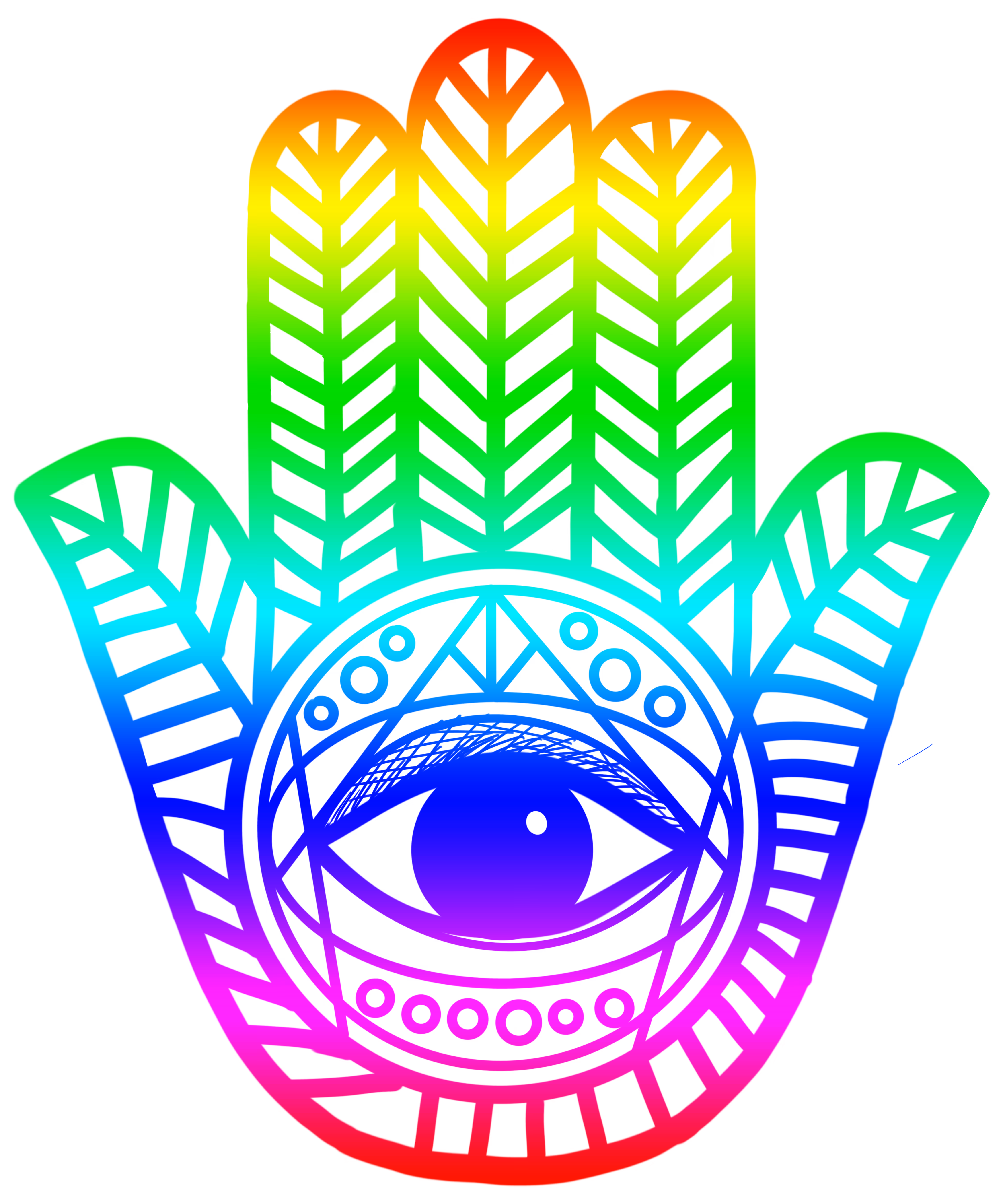 Hand of Hamsa Rainbow