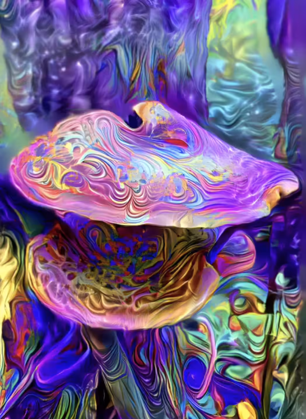 Dryads Trippy Neon Shroom