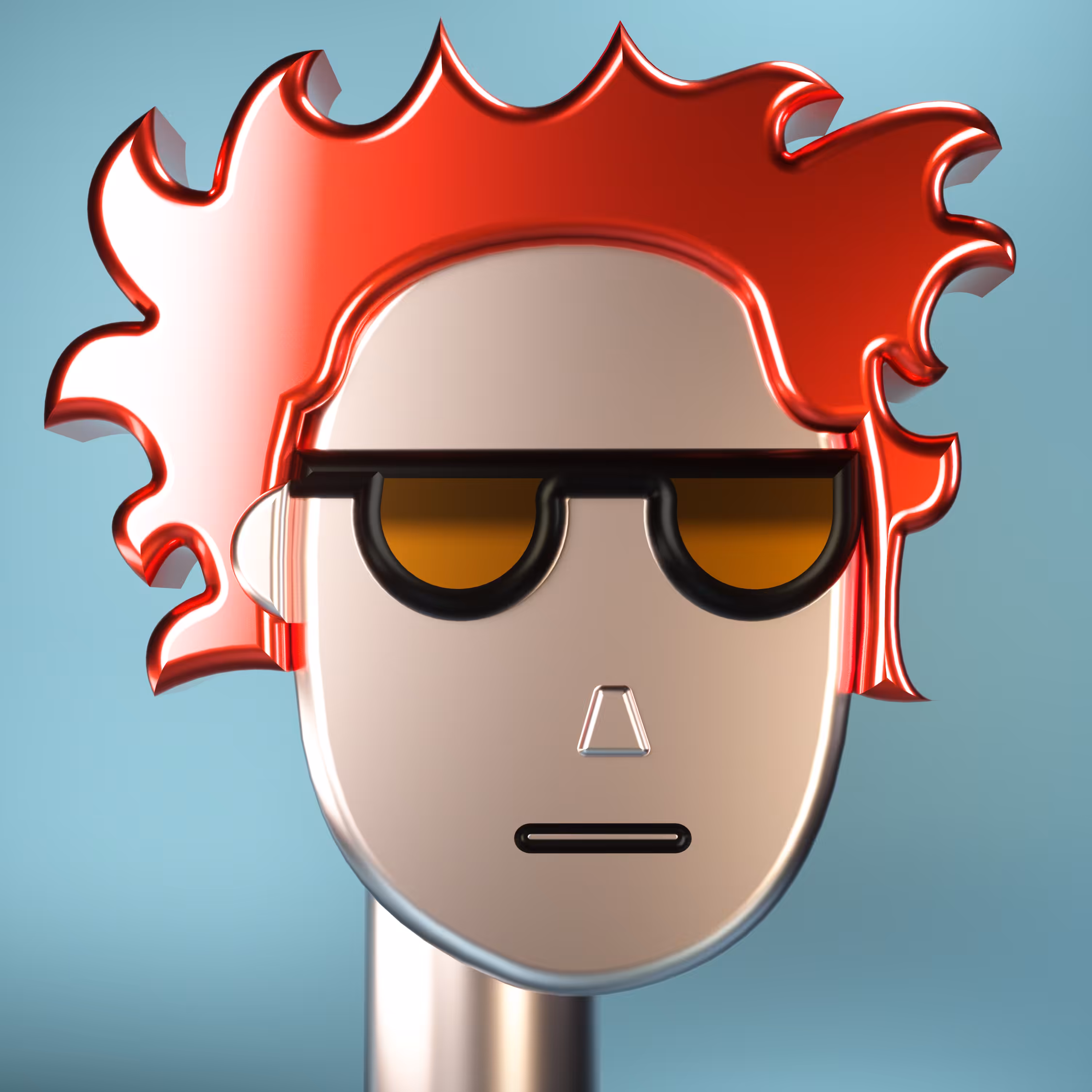 3D Chrome Punks: 3D Chrome Punk #0434