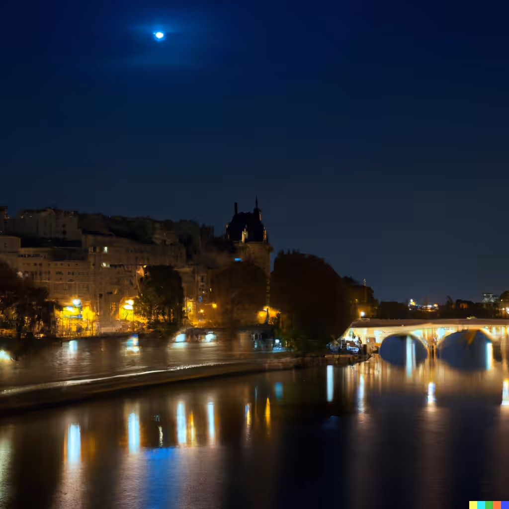 Moonlit Seine No. 3