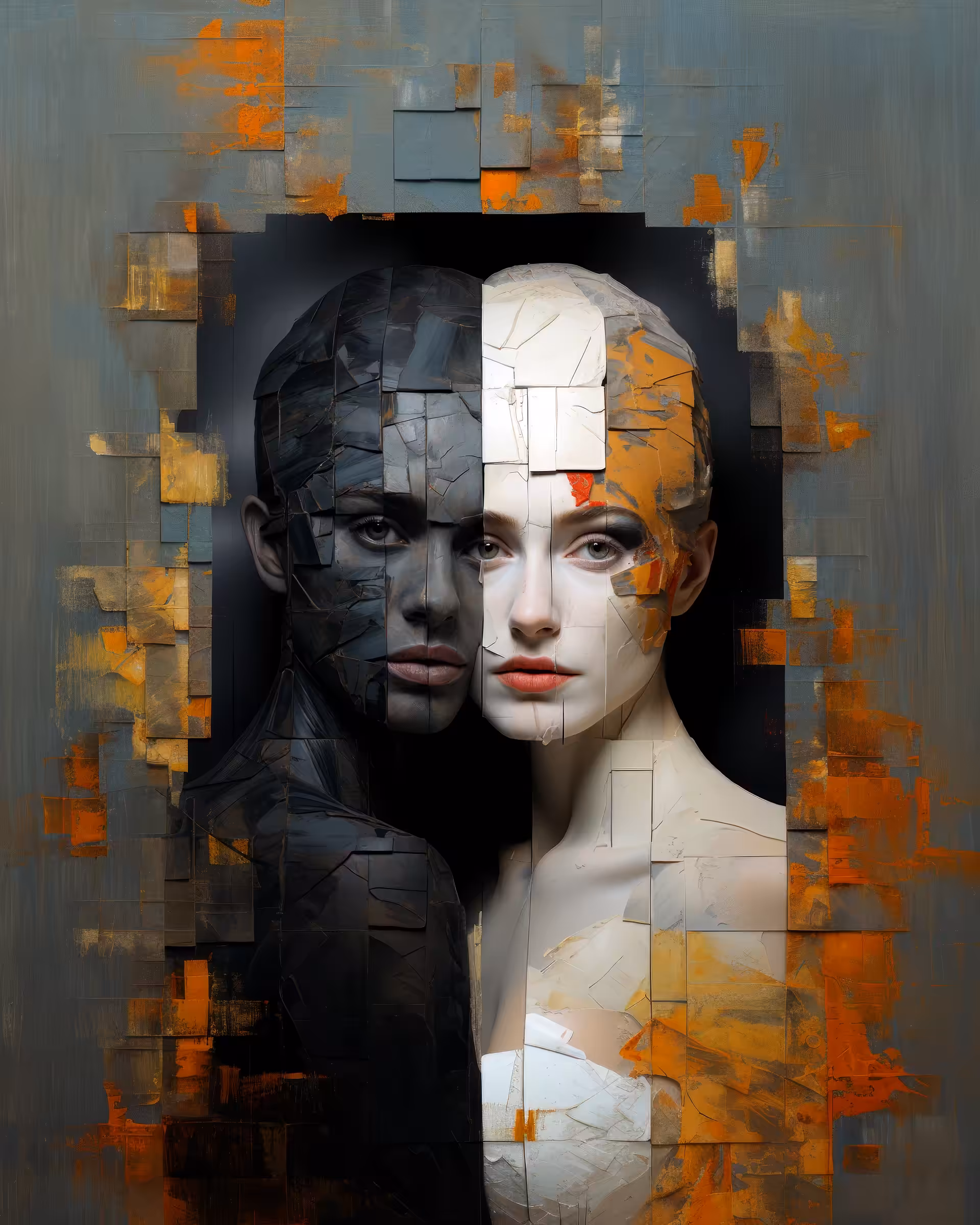 Art in the Age of AI: Torn Reflections: Expressive Edges