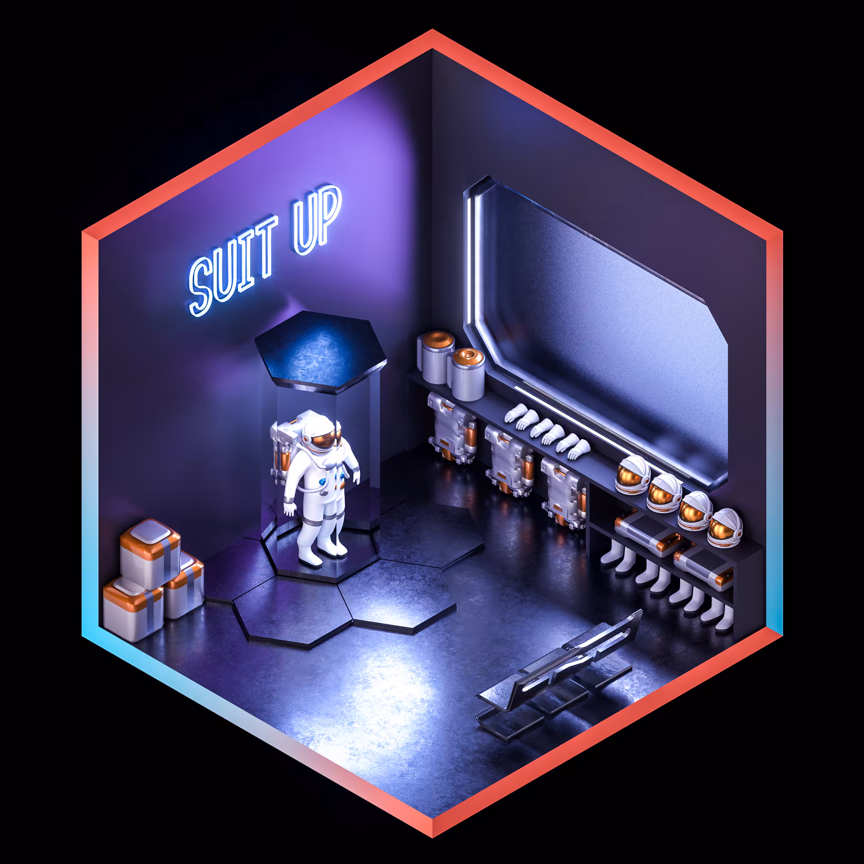 Martian Bunkers: Suit Room (Module 3)