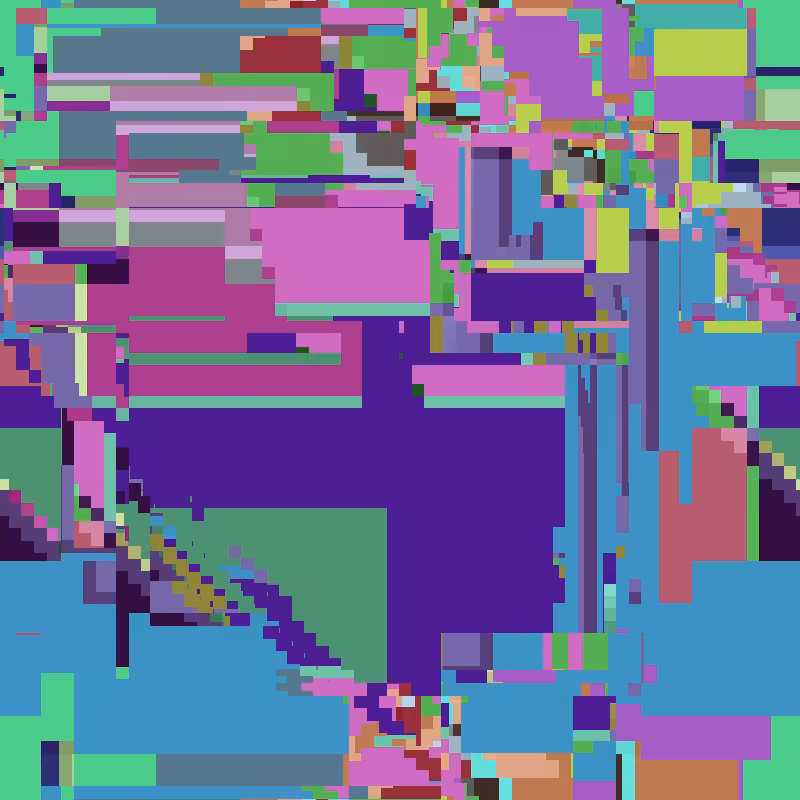 Cascade automata, pixel nature #24