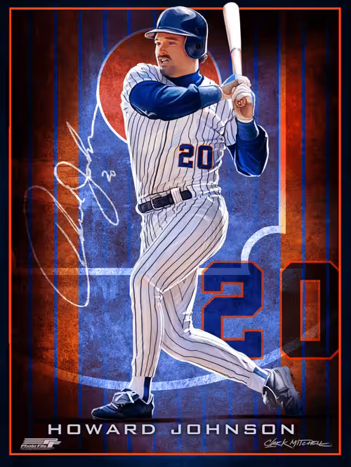 Howard Johnson Legends Of Baseball NFT Collection: Howard Johnson - Collectors Edition - 1 of 1000 By Clark Mitchell