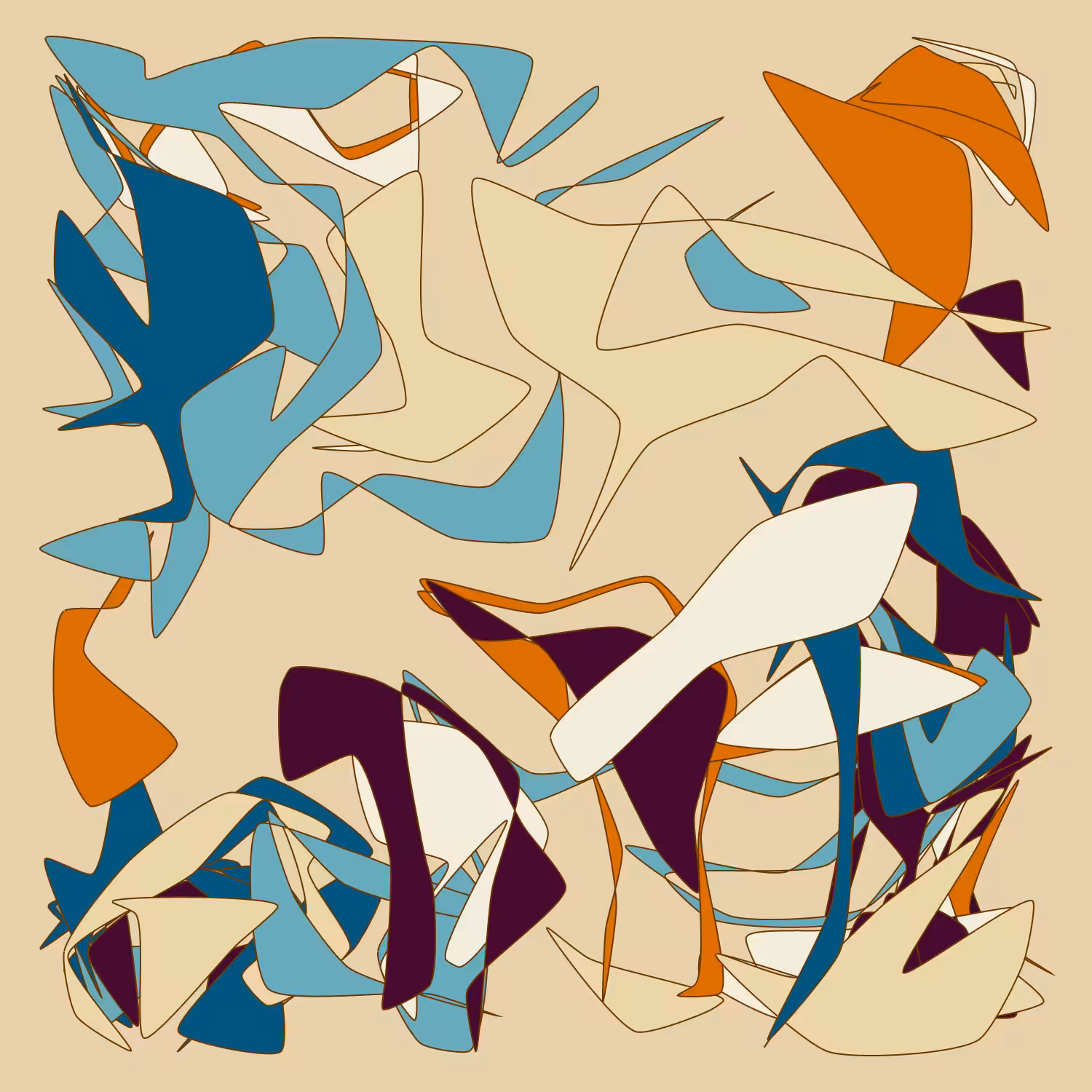 Geometric colorful shapes 2 (Free edition) #222