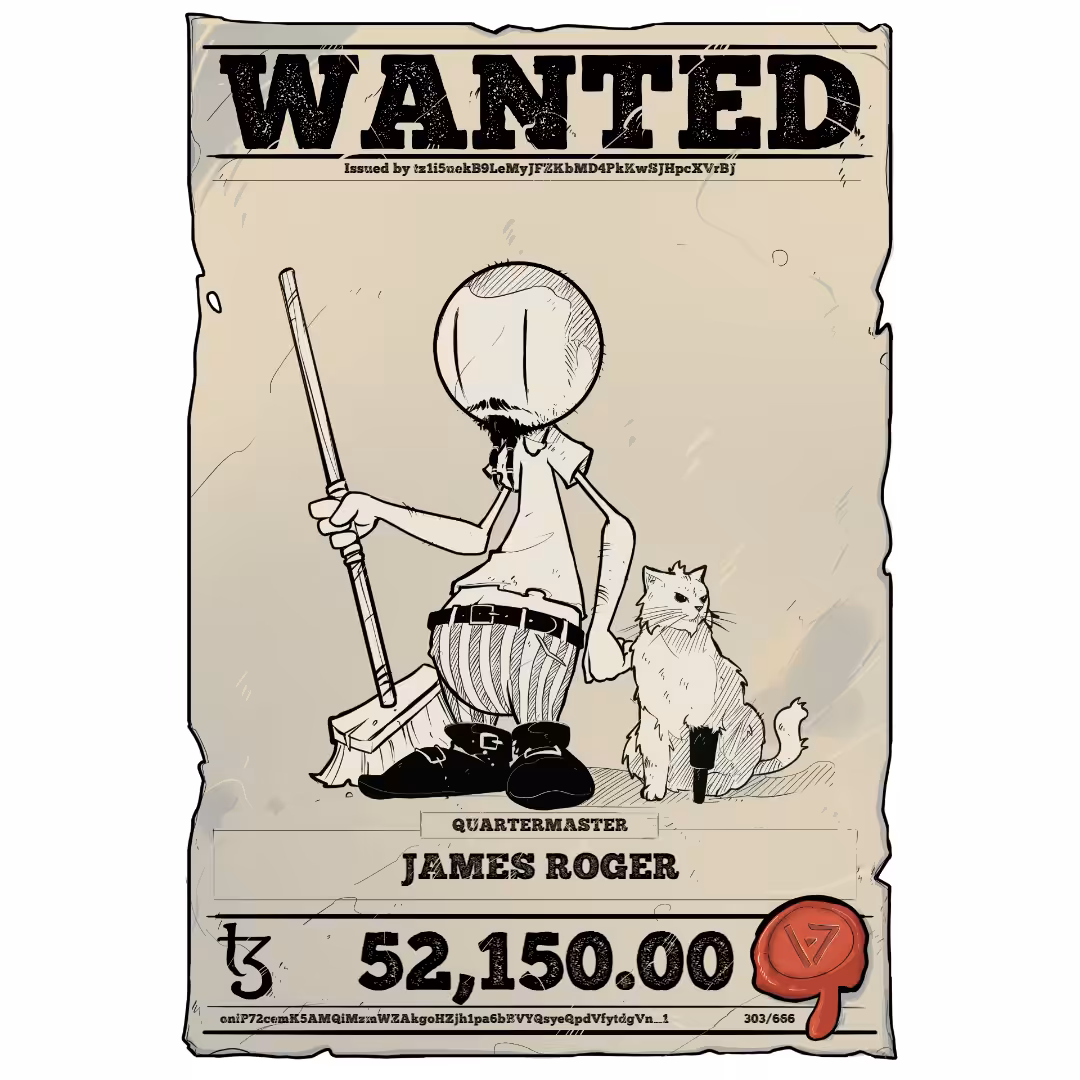JAMES ROGER | TEZOS PIRATE 303/666