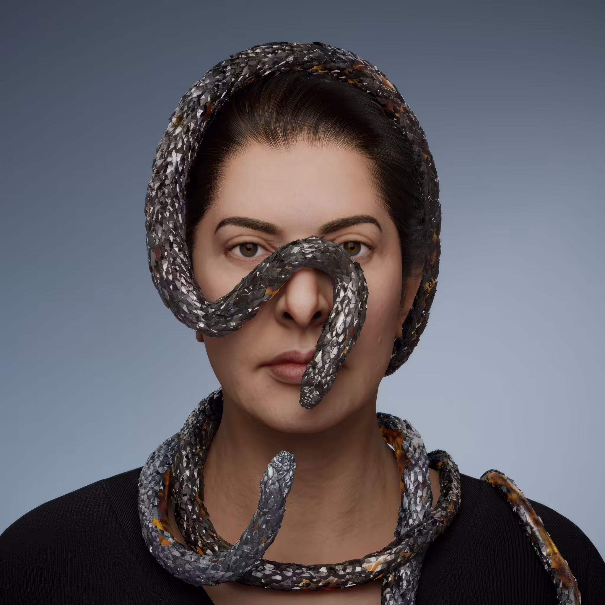 Portrait with Snakes #238
