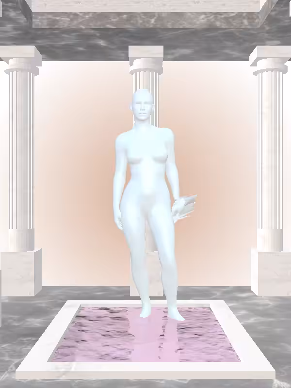 HeavenComputer: The Loser Light Blue Woman #3374