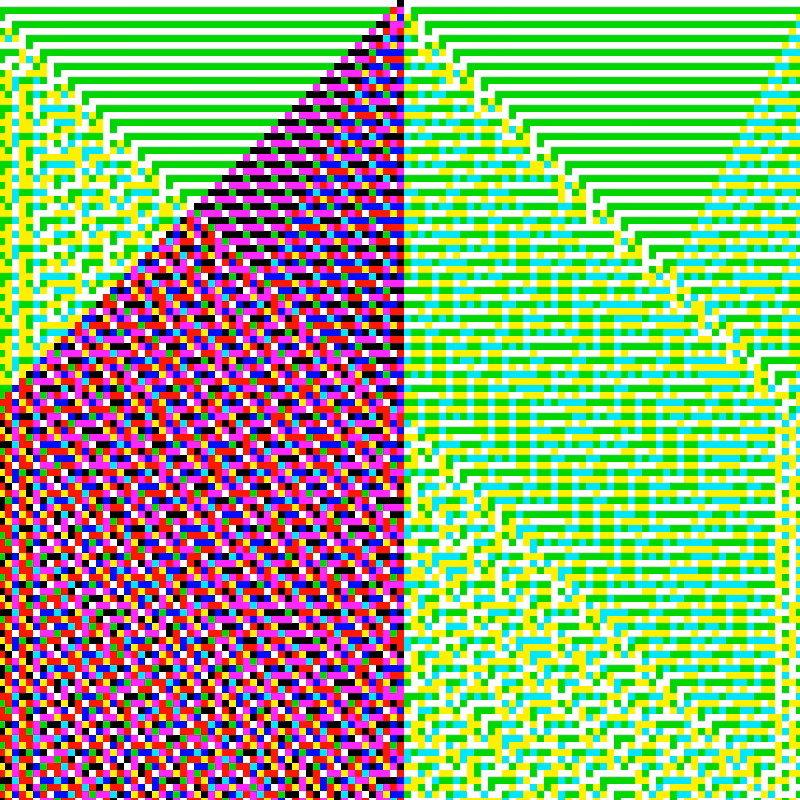 RGB Elementary Cellular Automaton #803