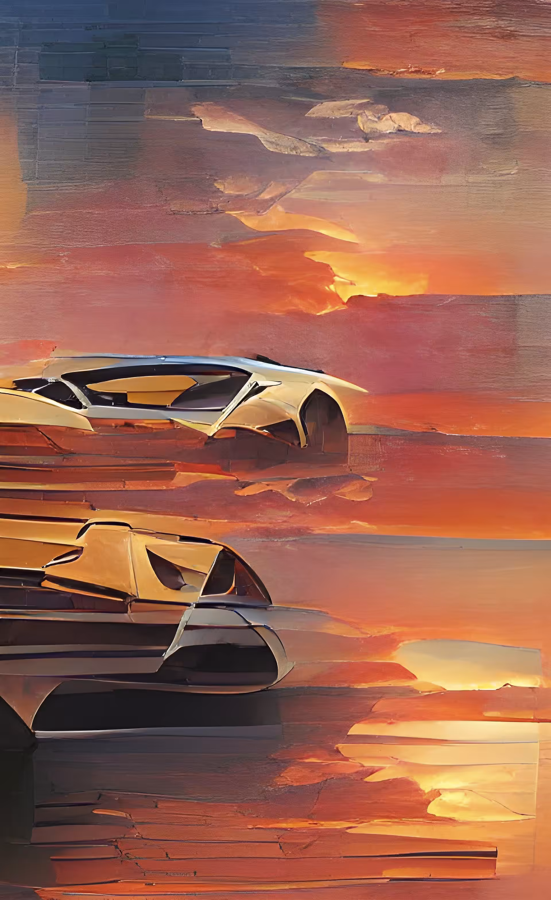 Lamborghini Sunset