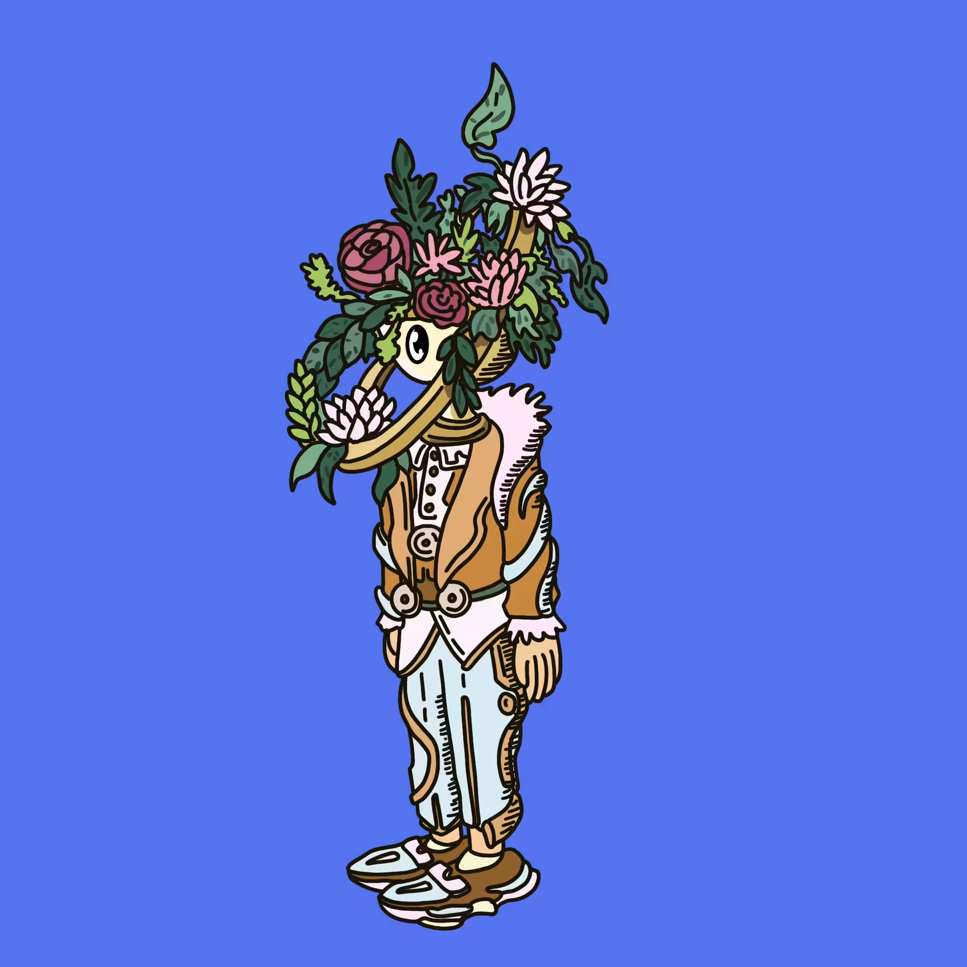 Flowerarranger one eyed guy #00268